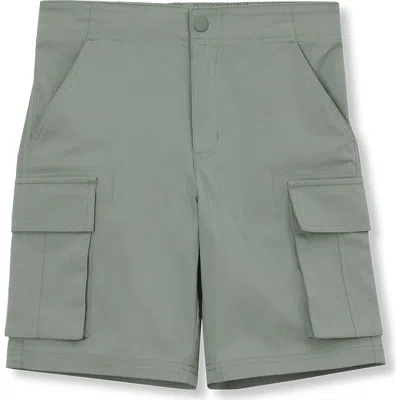 Lands' End Kids'  Boys Stretch Canvas Utility Cargo Shorts In Lily Pad