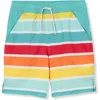 Lands' End Kids'  Boys Stretch Hydroliner Sport Swim Trunk In Beach Stripe