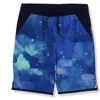 Lands' End Kids'  Boys Stretch Hydroliner Sport Swim Trunk In Watercolor Galaxy