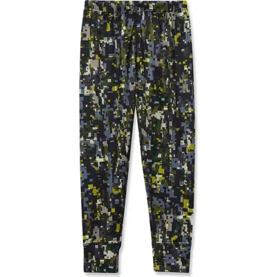 Lands' End Kids'  Boys Thermal Base Layer Long Underwear Thermaskin Pants In Multi