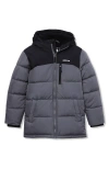 Lands' End Kids'  Boys Water Resistant High Pile Lined Coat In Blue