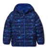 Lands' End Kids'  Boys Water Resistant Reversible Hooded Jacket In Blue