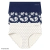 Lands' End Brief True Solutions Light Weight Microfiber Basics 3 Pack Panties In Multi