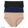 Lands' End Brief True Solutions Light Weight Microfiber Basics 3 Pack Panties In Multi