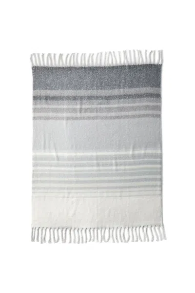 Lands' End Brushed Cashtouch Throw Blanket In Gray