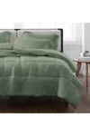 Lands' End Cannon Heritage Solid Comforter Set In Green