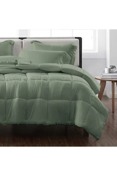 Lands' End Cannon Heritage Solid Comforter Set In Green