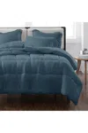 Lands' End Cannon Heritage Solid Comforter Set In Blue