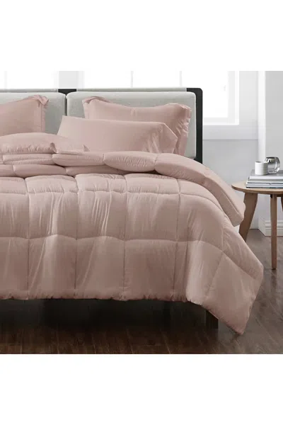 Lands' End Cannon Heritage Solid Comforter Set In Pink