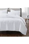 Lands' End Cannon Heritage Solid Quilt Set In White