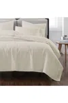 Lands' End Cannon Heritage Solid Quilt Set In White