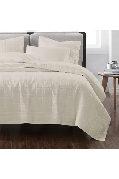 Lands' End Cannon Heritage Solid Quilt Set In White