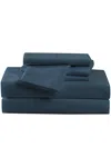 Lands' End Cannon Microfiber Solid Sheet Set In Blue