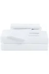 Lands' End Cannon Microfiber Solid Sheet Set In White