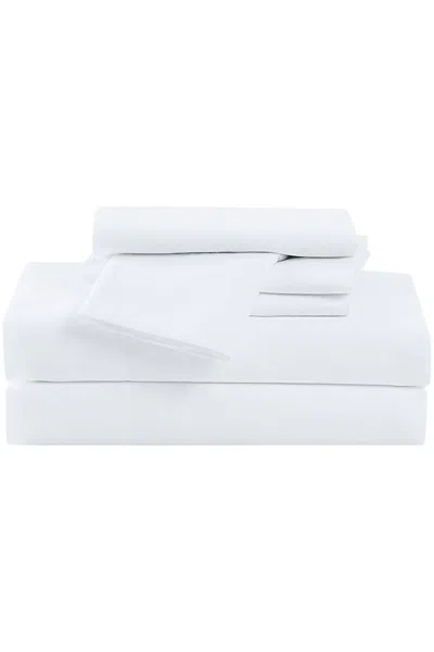 Lands' End Cannon Microfiber Solid Sheet Set In White