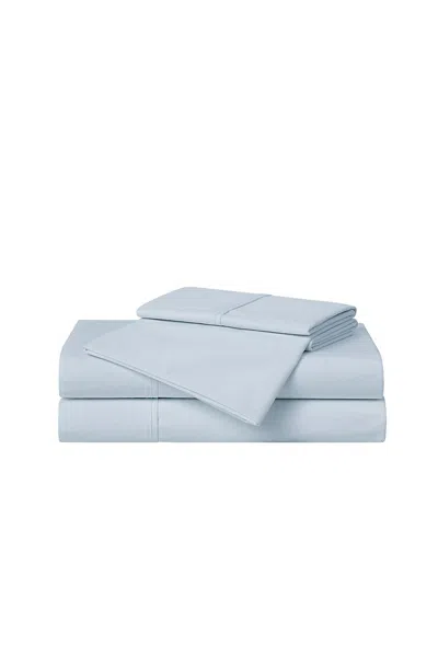 Lands' End Cannon Solid Cotton Percale Sheet Set In Blue
