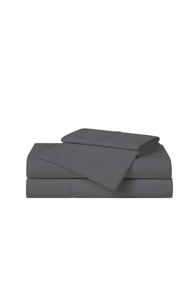 Lands' End Cannon Solid Cotton Percale Sheet Set In Black