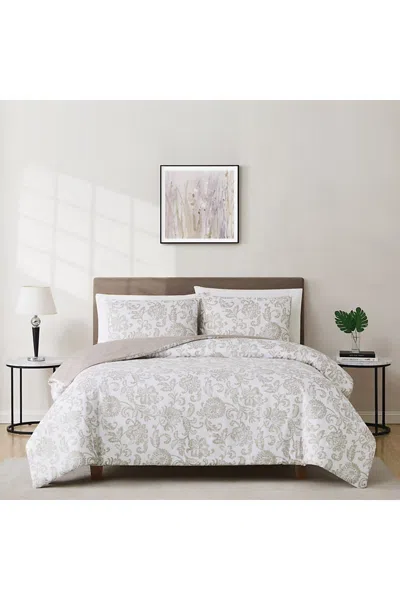 Lands' End Cannon Sylvana Jacobean Comforter And Sham Set In Gray