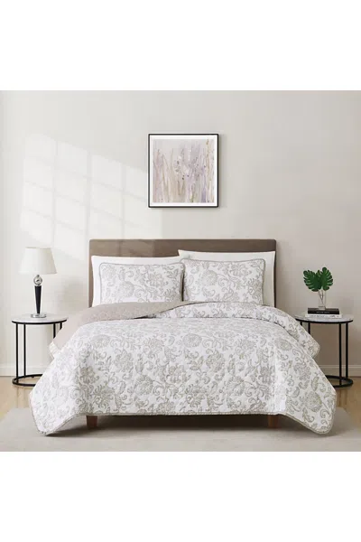 Lands' End Cannon Sylvana Jacobean Quilt And Sham Set In Neutral