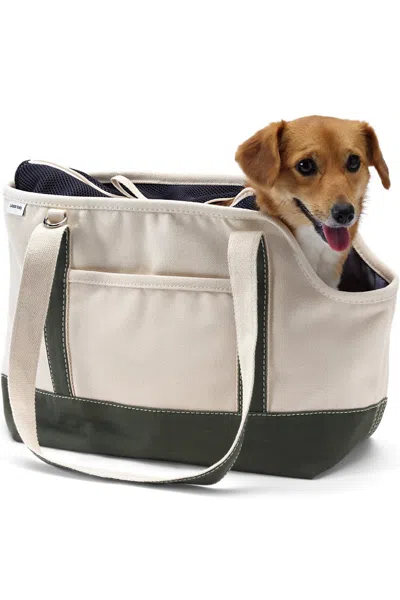 Lands' End Canvas Dog Tote Carrier In Red
