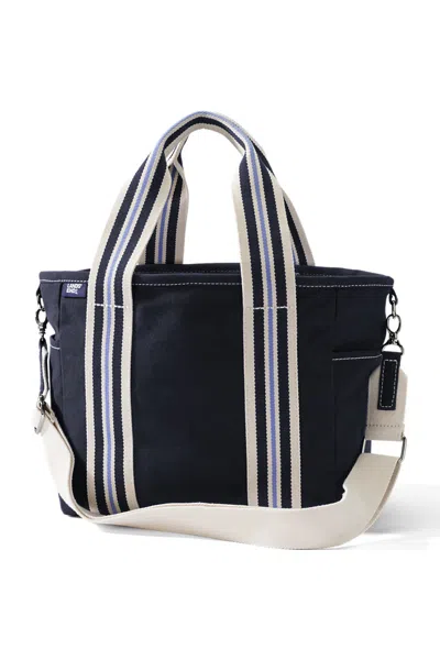 Lands' End Canvas Multiway Pocket Tote In Blue