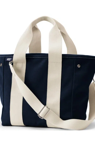 Lands' End Canvas Multiway Pocket Tote In Radiant Navy