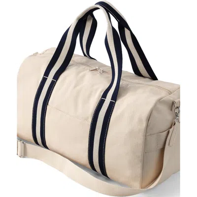 Lands' End Canvas Weekender Duffle Bag In Neutral