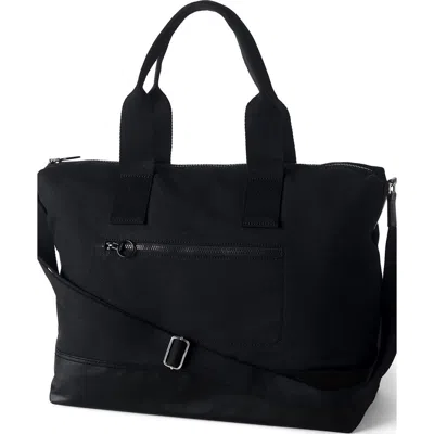 Lands' End Canvas Weekender Duffle Bag In Black