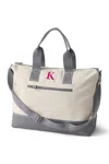 Lands' End Canvas Weekender Duffle Bag In White