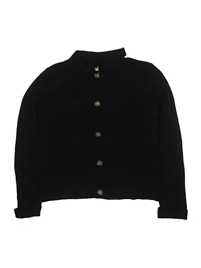Pre-owned Lands' End Kids'  Cardigan Sweater In Black