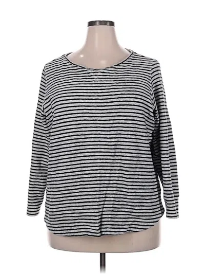 Pre-owned Lands' End Cardigan Sweater In Black