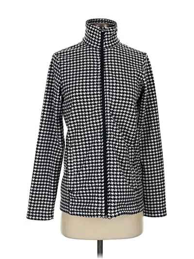 Pre-owned Lands' End Cardigan Sweater In Black