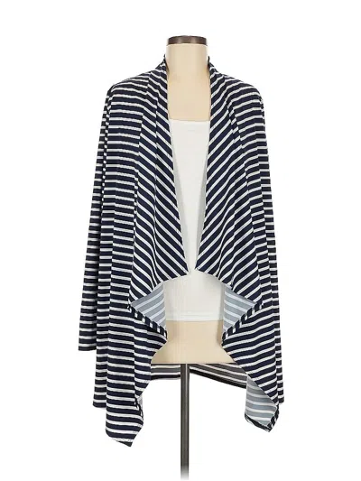 Pre-owned Lands' End Cardigan Sweater In Blue