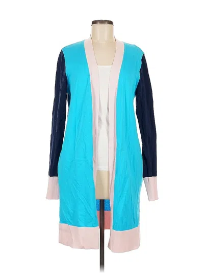 Pre-owned Lands' End Cardigan Sweater In Blue