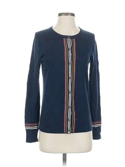 Pre-owned Lands' End Cardigan Sweater In Blue