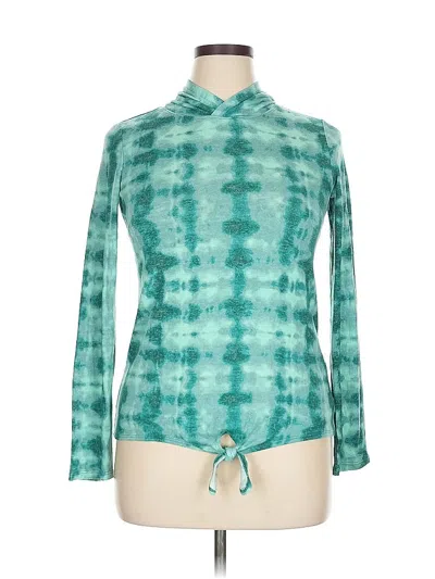 Pre-owned Lands' End Cardigan Sweater In Blue