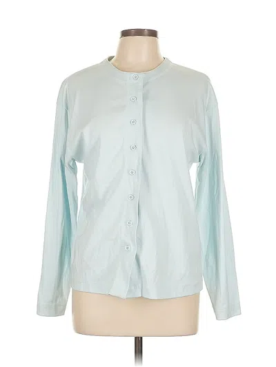 Pre-owned Lands' End Cardigan Sweater In Blue
