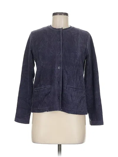 Pre-owned Lands' End Cardigan Sweater In Blue