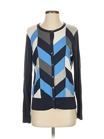 Pre-owned Lands' End Cardigan Sweater In Blue