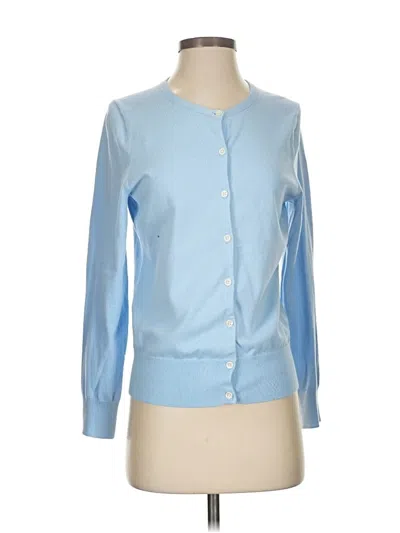 Pre-owned Lands' End Cardigan Sweater In Blue