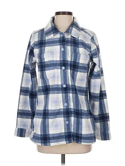 Pre-owned Lands' End Cardigan Sweater In Blue