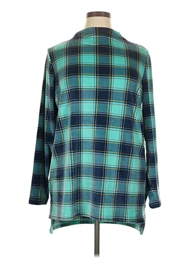 Pre-owned Lands' End Cardigan Sweater In Blue