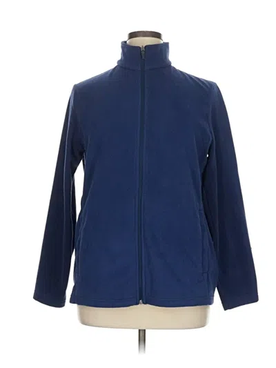 Pre-owned Lands' End Cardigan Sweater In Blue