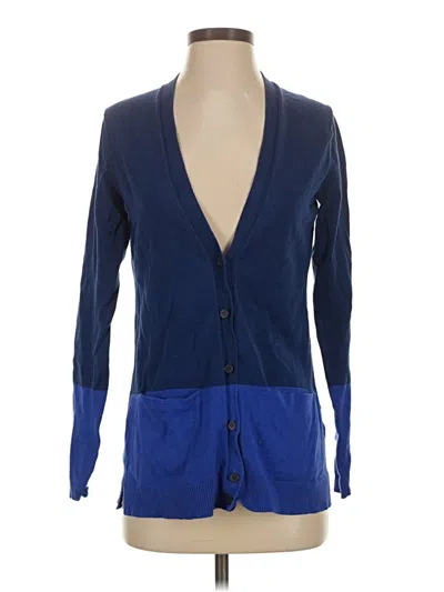 Pre-owned Lands' End Cardigan Sweater In Blue