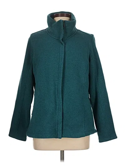 Pre-owned Lands' End Cardigan Sweater In Blue