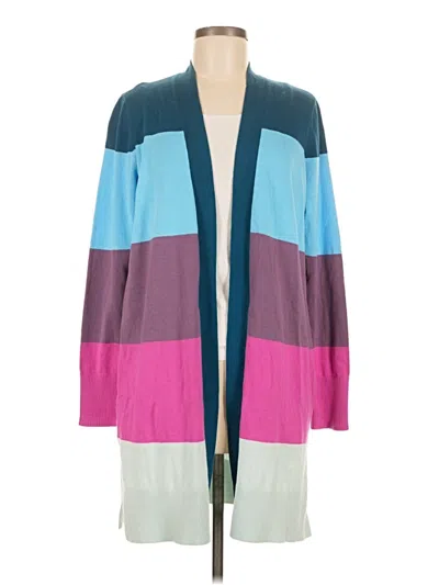 Pre-owned Lands' End Cardigan Sweater In Blue