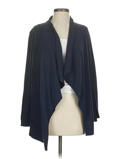 Pre-owned Lands' End Cardigan Sweater In Blue