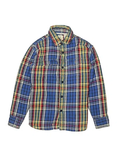 Pre-owned Lands' End Kids'  Cardigan Sweater In Blue