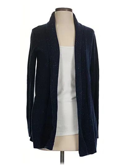Pre-owned Lands' End Cardigan Sweater In Blue
