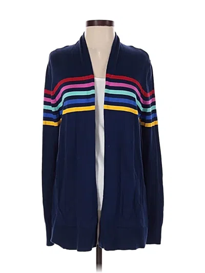 Pre-owned Lands' End Cardigan Sweater In Blue